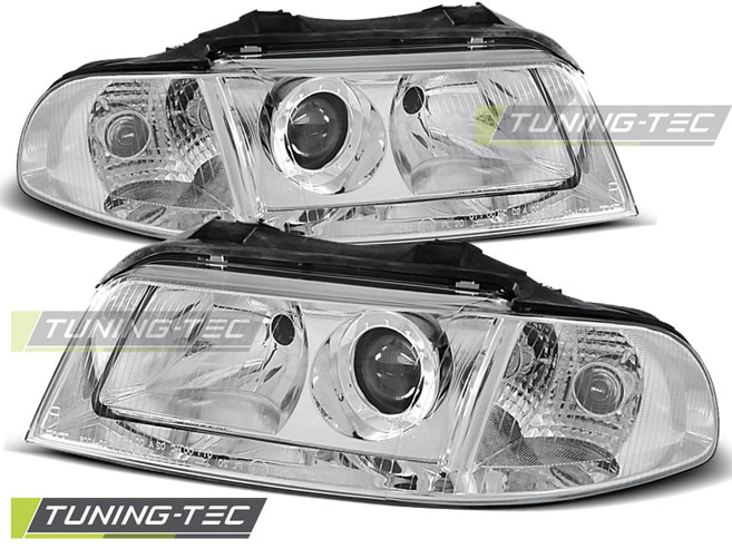 Faruri Crom look compatibila AUDI A4 01.99-11.00