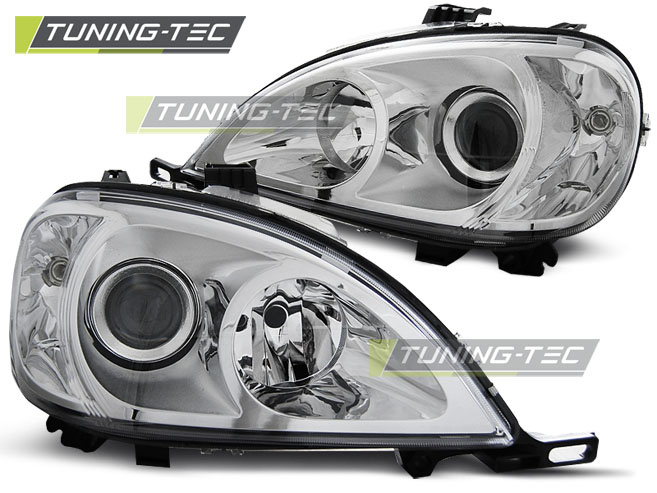 Faruri Crom look compatibila MERCEDES W163 ML M-KLASA 03.98-08.01