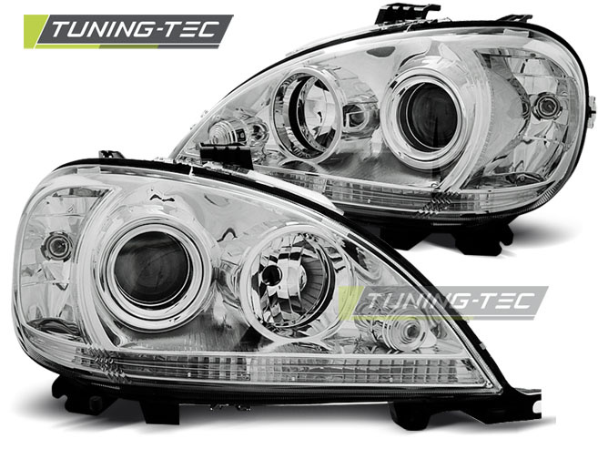 Faruri Crom look compatibila MERCEDES W163 ML M-KLASA 09.01-05