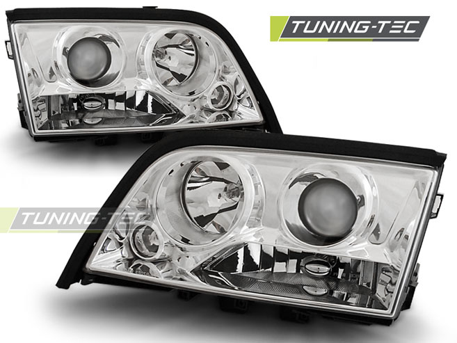 Faruri Crom look compatibila MERCEDES W202 C-KLASA 06.93-06.00