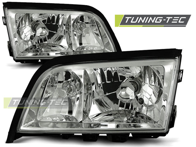 Faruri Crom look compatibila MERCEDES W202 C-KLASA 06.93-06.00