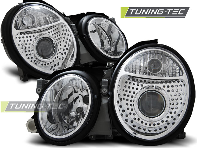 Faruri Crom look compatibila MERCEDES W208 CLK 03.97-04.02