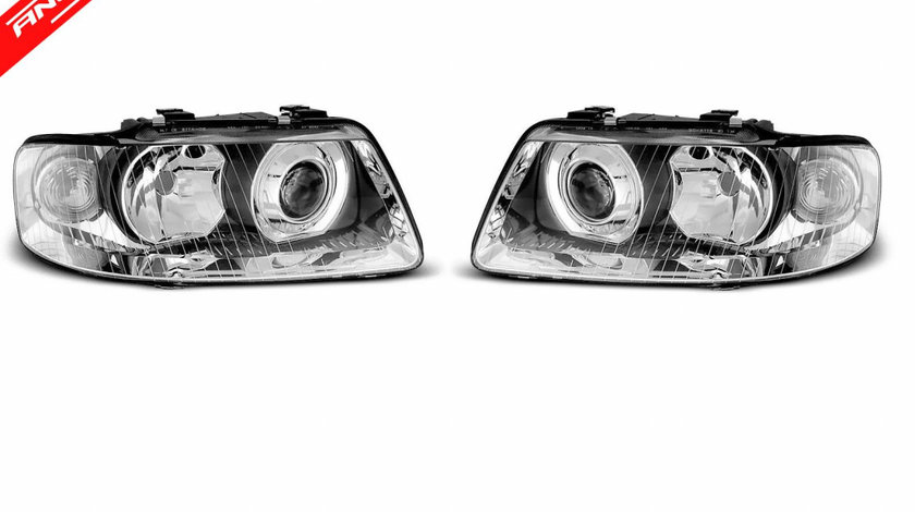 Faruri Cu Lupa AUDI A3 2000-2003 CHROME