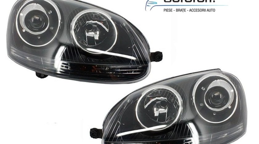 Faruri cu lupa VW Golf 5 (2003-2008) Black GTI Look