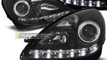 Faruri DAYLIGHT BLACK compatibila MERCEDES R171 SL...