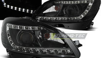 Faruri DAYLIGHT BLACK compatibila MERCEDES W204 07...