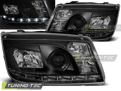 Faruri DAYLIGHT BLACK compatibila VW BORA 09.98-05.05