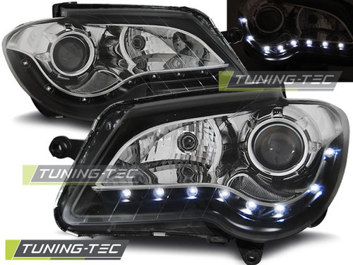 Faruri DAYLIGHT BLACK compatibila VW TOURAN 06-10
