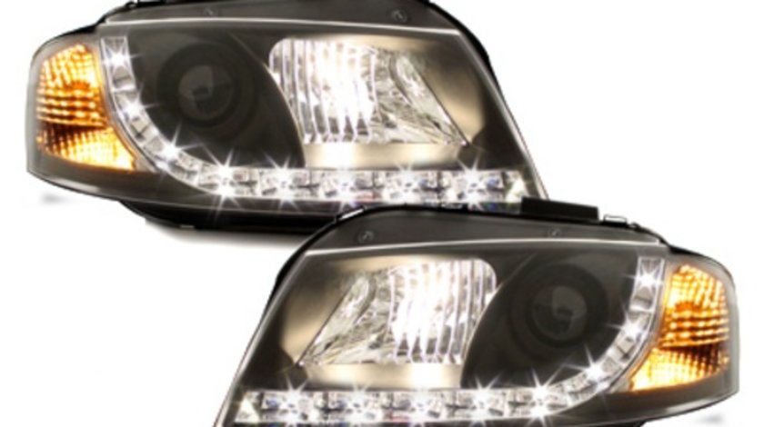 Faruri DAYLIGHT compatibil cu Audi A3 8P (05.2003-03.2008) Negru SWA11GXB