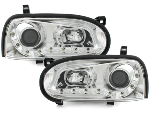 Faruri DAYLIGHT compatibil cu VW Golf III 3 (09.1991-08.1997) Crom SWV01AGX