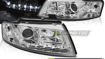 Faruri DAYLIGHT Crom look compatibila AUDI A4 B6 C...