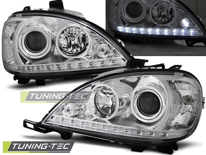 Faruri DAYLIGHT Crom look compatibila MERCEDES W163 ML M-KLASA 09.01-05