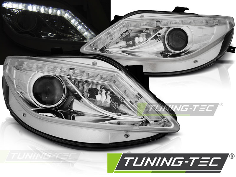 Faruri DAYLIGHT Crom look compatibila SEAT IBIZA 6J 06.08-12