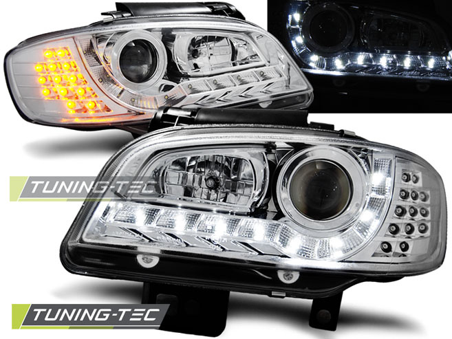 Faruri DAYLIGHT Crom look compatibila SEAT IBIZA/CORDOBA 09.99-03.02