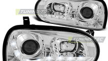 Faruri DAYLIGHT Crom look compatibila VW GOLF 3 09...