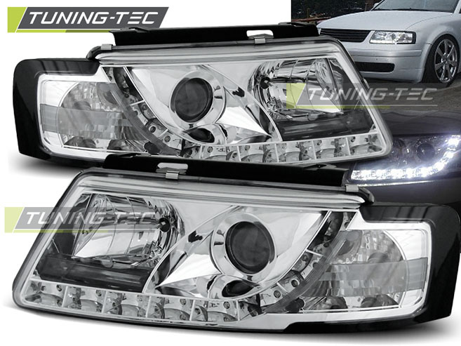 Faruri DAYLIGHT Crom look compatibila VW PASSAT B5 3B 11.96-08.00