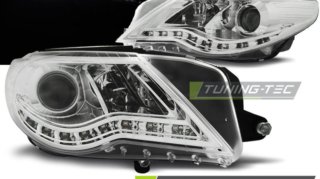 Faruri DAYLIGHT Crom look compatibila VW PASSAT 08-12 CC