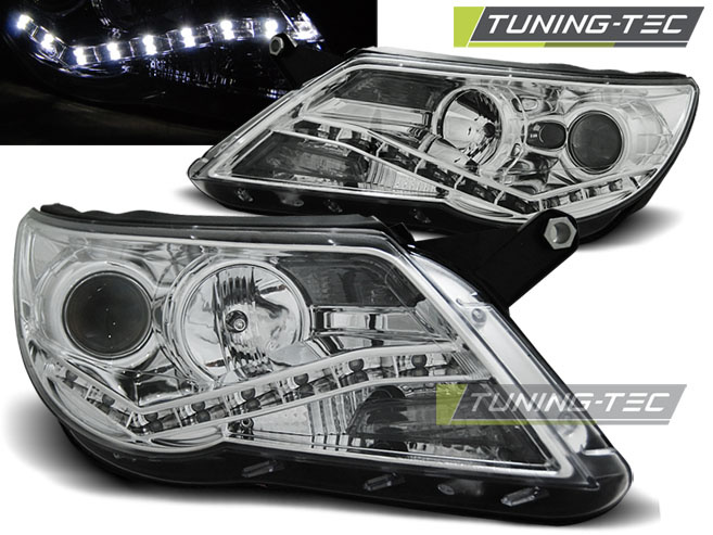 Faruri DAYLIGHT Crom look compatibila VW TIGUAN 10.07-11