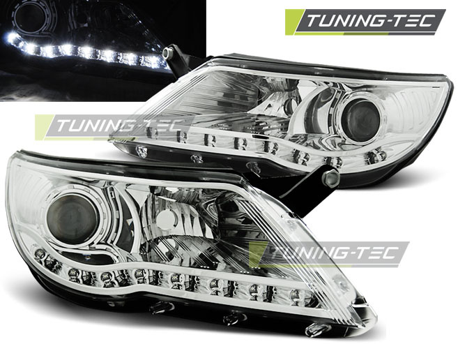 Faruri DAYLIGHT Crom look compatibila VW TIGUAN 10.07-11