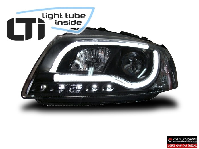 FARURI DAYLINE AUDI A3 8P FUNDAL CROM SAU NEGRU