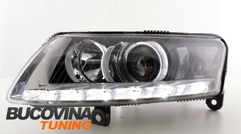 FARURI DAYLINE AUDI A6 4F 04-09 FUNDAL CROM - PENTRU XENON ORIGINAL DE FABRICA