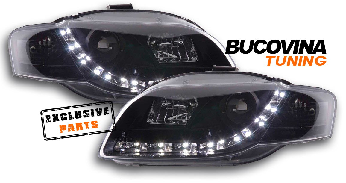 FARURI DAYLINE BLACK COMPATIBILE CU AUDI