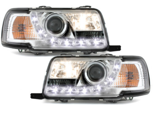 Faruri DAYLINE compatibil cu AUDI 80 B4 Limousine /Avant (1991-1994) LED DRL Look Crom SWA05GX