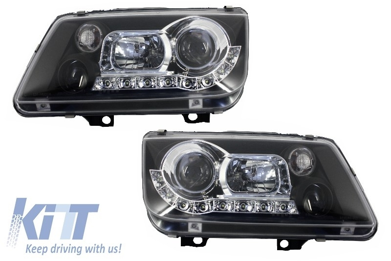 Faruri DAYLINE compatibil cu VW Bora 98-05 Negru 2231685