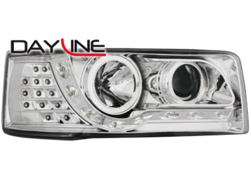 Faruri DAYLINE compatibil cu VW T4 Transporter (1990-2003) Crom HLVWT4C