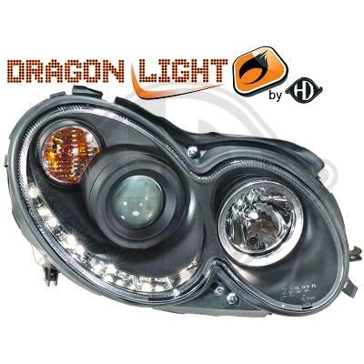 FARURI DAYLINE/DAYLIGHT MERCEDES W209 FUNDAL BLACK -COD 1626485