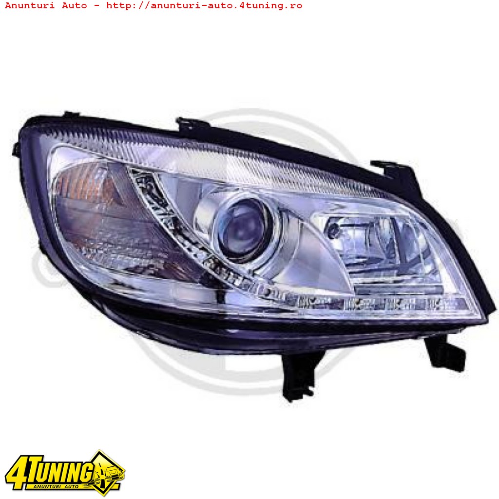 FARURI DAYLINE DAYLIGHT OPEL ZAFIRA FUNDAL CROM SAU NEGRU