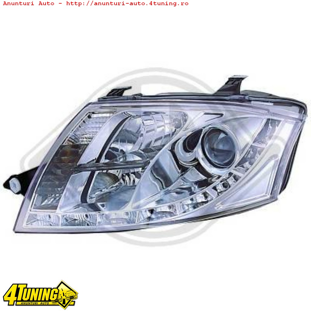 FARURI DAYLINE DAYLIGHT PENTRU AUDI TT FUNDAL CROM SAU NEGRU