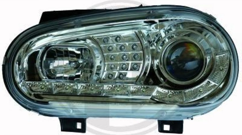 FARURI DAYLINE DAYLIGHT PENTRU VW GOLF 4 FUNDAL CROM SAU NEGRU SEMNALIZARE CU LED