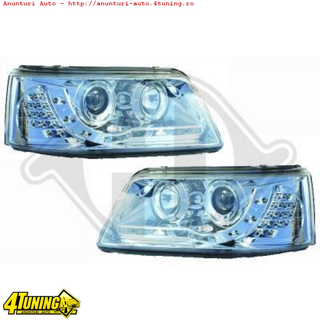 FARURI DAYLINE DAYLIGHT VW T5 TRANSPORTER CARAVELLE FUNDAL CROM SAU NEGRU