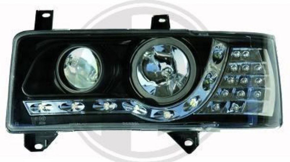 FARURI DAYLINE DAYLIGHT VW TRANSPORTER T4 FUNDAL CROM SAU NEGRU SEMNALIZARE CU LED