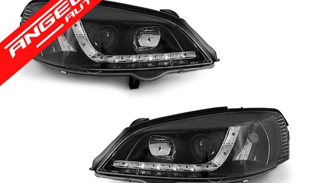 Faruri Dayline Led Opel Astra G 97-04 Fundal Negru