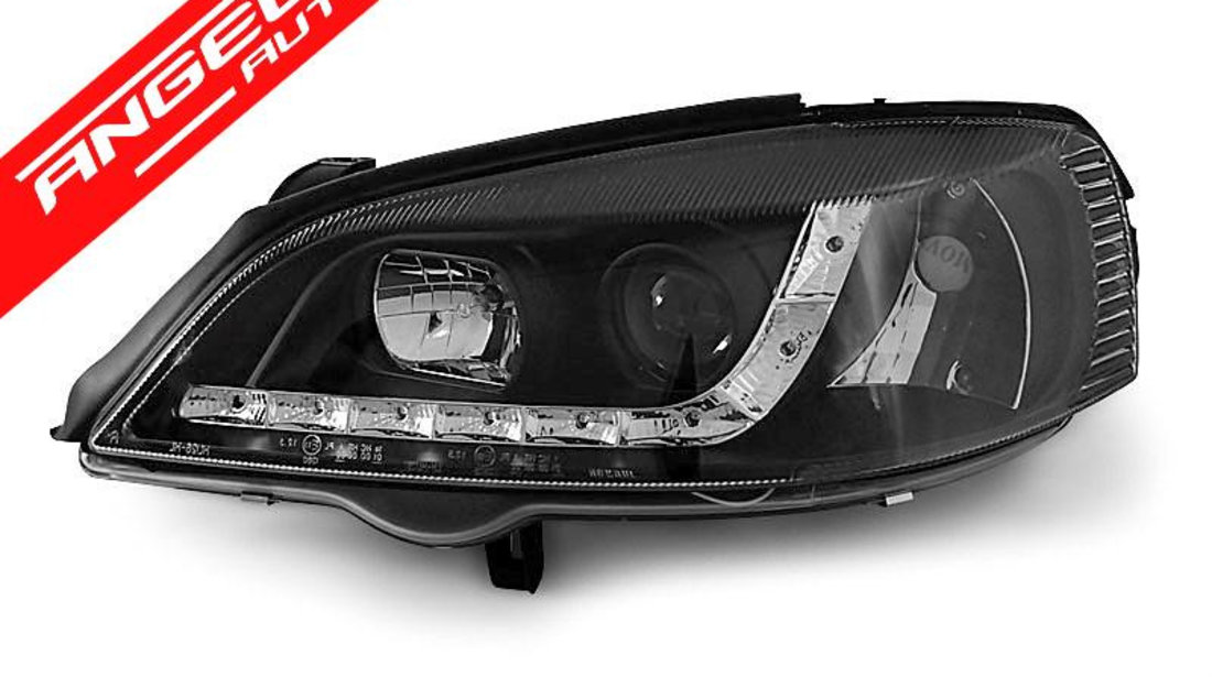 Faruri Dayline Led Opel Astra G 97-04 Fundal Negru