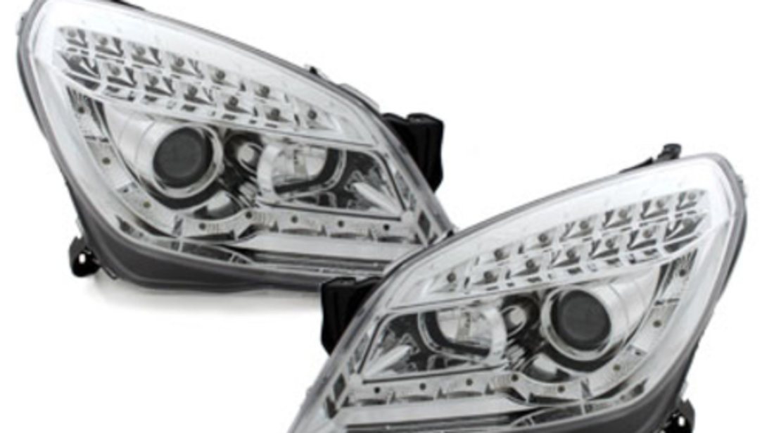 Faruri DAYLINE Opel Astra H 04-09 Semnal LED, chrom