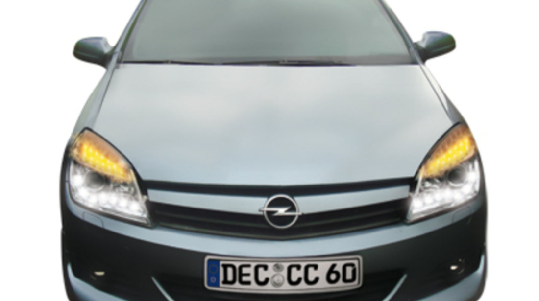 Faruri DAYLINE Opel Astra H 04-09 Semnal LED, chrom