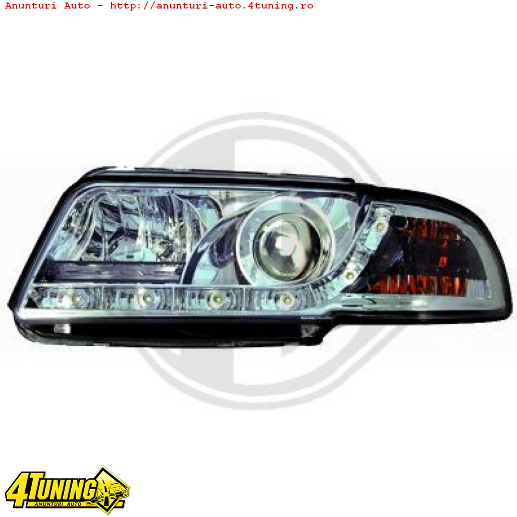 FARURI DAYLINE PENTRU AUDI A4 B5 FUNDAL CROM SAU NEGRU