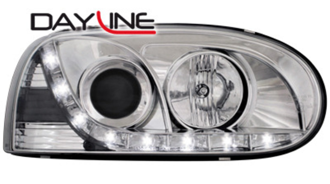 Faruri DAYLINE VW Golf 3 92-98 crom