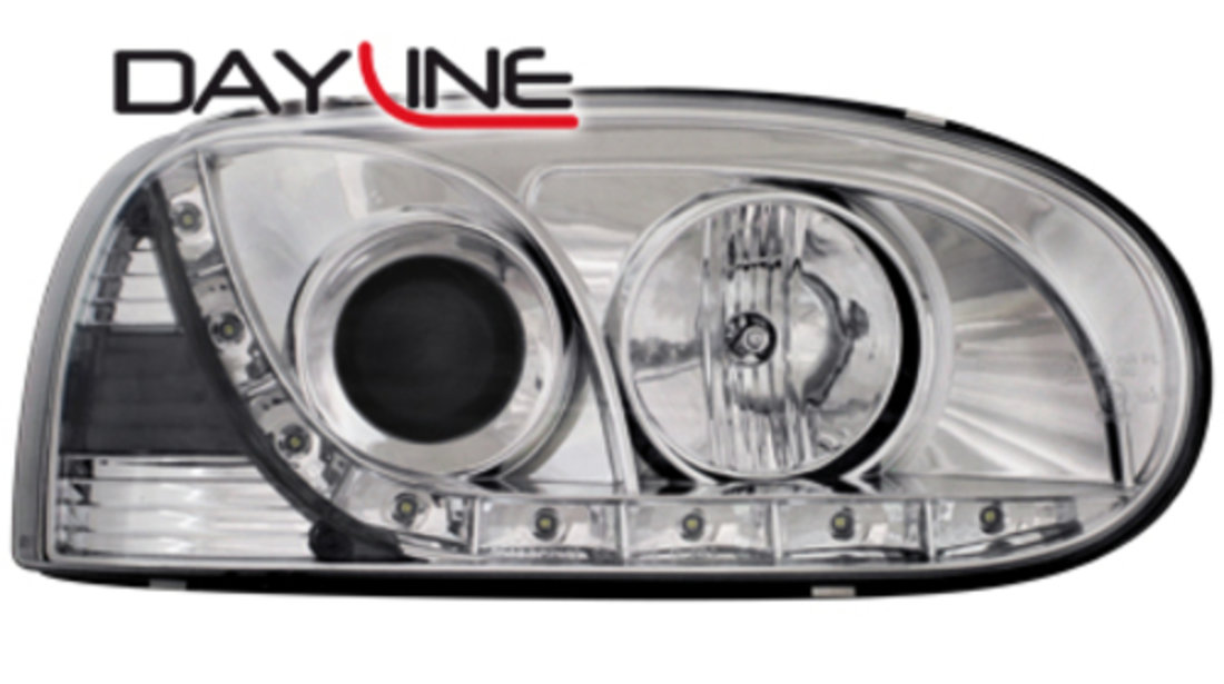 Faruri DAYLINE VW Golf 3 92-98 crom