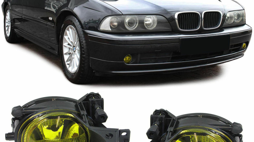 Faruri de ceață cu sticla galben H8 BMW E39 facelift 00-04