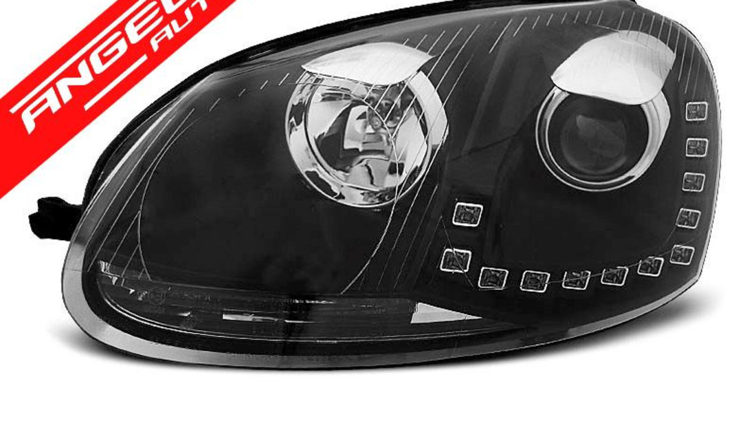 Faruri DRL VW GOLF 5 03-09 Black