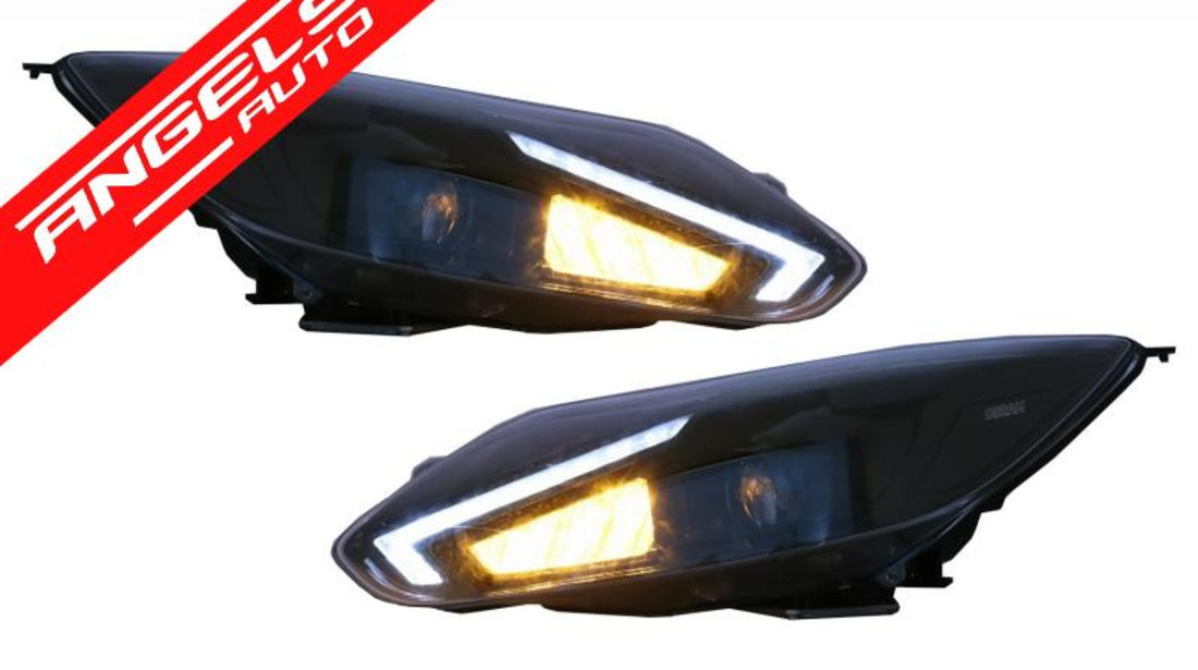 Faruri Focus 3 Osram LED Ford 2011-up Negru Upgrade pentru Halogen