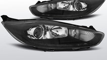 Faruri FORD FIESTA MK7 2013- cu LED si DRL negru