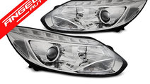 Faruri FORD FOCUS MK3 11- 10.14 LED CHROME