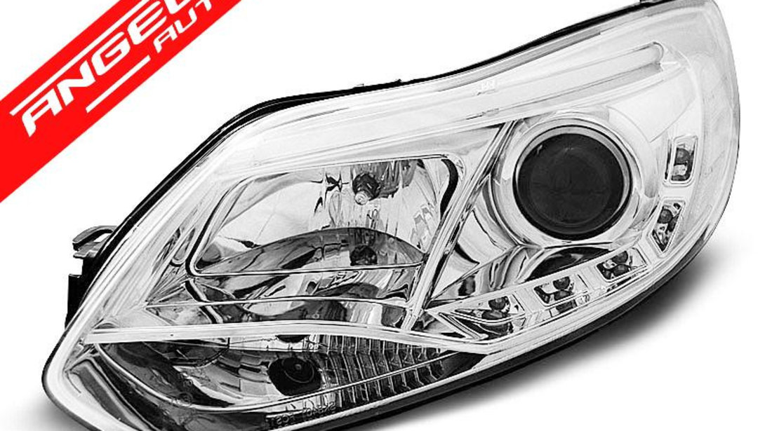 Faruri FORD FOCUS MK3 11- 10.14 TUBE LIGHTS CHROME