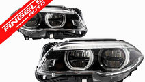 Faruri Full LED Angel Eyes BMW Seria 5 F10 F11 LCI...