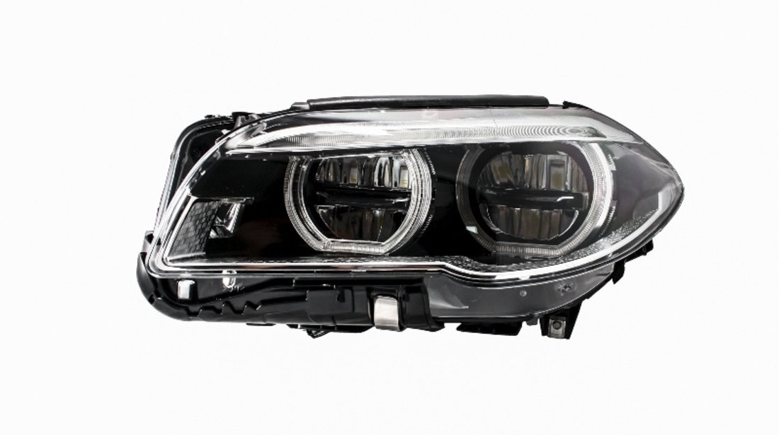 Faruri Full LED Angel Eyes compatibil cu BMW Seria 5 F10 F11 LCI (2014-2017) HLBMF10LCILED